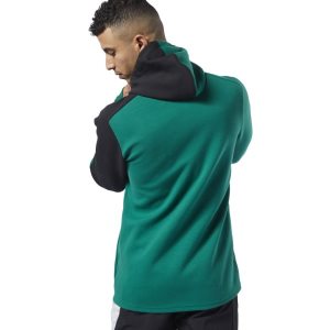 Reebok One Series Training Colorblock Kapuzenpullover Herren - Grün - DE 752-NPR